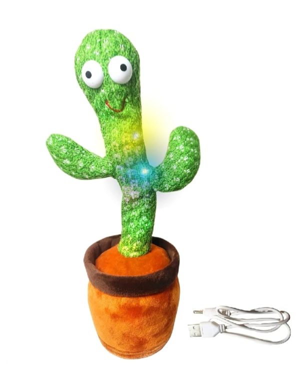 Dancing Cactus Talking Toy, Cactus Plush Toy, Wriggle & Singing Recording Repeat What You Say Funny Education Toys For Babies Children – With Box